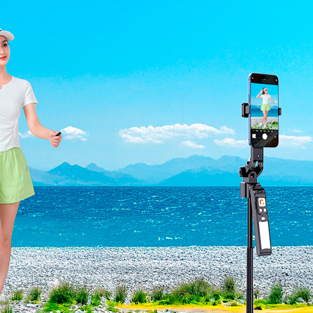 Mini Vlog Selfie Monitor with 15m Bluetooth Remote for Travel & TikTok