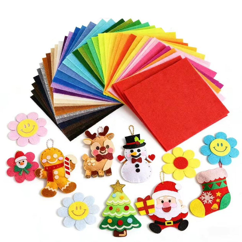 40Pcs Stiff Polyester Felt Fabric Sheets for Sewing and DIY Crafts