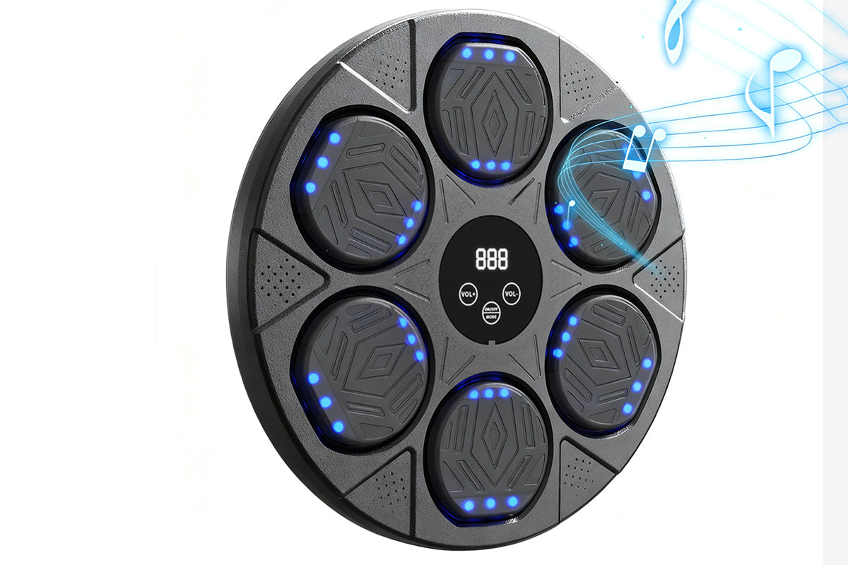 Electric Music Boxing Machine Bluetooth Boxing Training Wall Mount Machine-Black