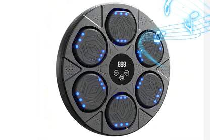Electric Music Boxing Machine Bluetooth Boxing Training Wall Mount Machine-Black