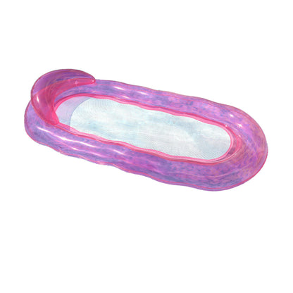 Inflatable Pool Mat Floating Pool Lounge Raft Water Bed Pink