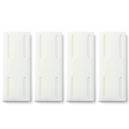 4Pcs Set Punch-Free Socket Organizer Wall Mount Plug Fixer Adhesive Power Strip Holders White