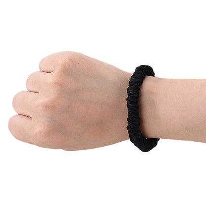 4 Piece 19 Momme Mulberry Silk Scrunchies Elastic Hair Ties