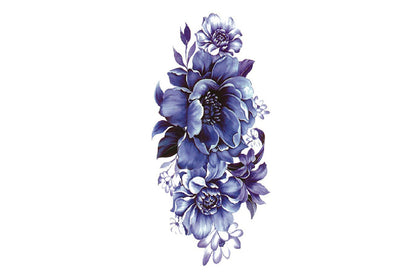 10Pcs Floral Waterproof Temporary Tattoo Stickers for Arms Body Art