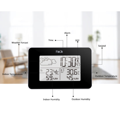 Wireless Weather Station Clock LCD Digital Indoor Outdoor Humidity Thermometer