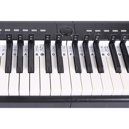 2 Piece Reusable 88 Key Piano Note Guide Strip