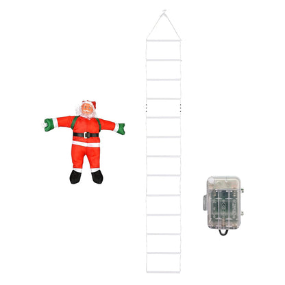 Christmas Decorative Ladder Lights with Santa Claus Xmas Party Decorations for Indoor Outdoor Multicolor
