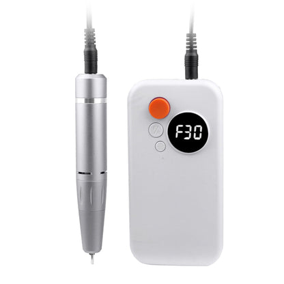Electric Nail Drill Set Portable Wireless Nail File Machine Kit Manicure Pedicure Tool White