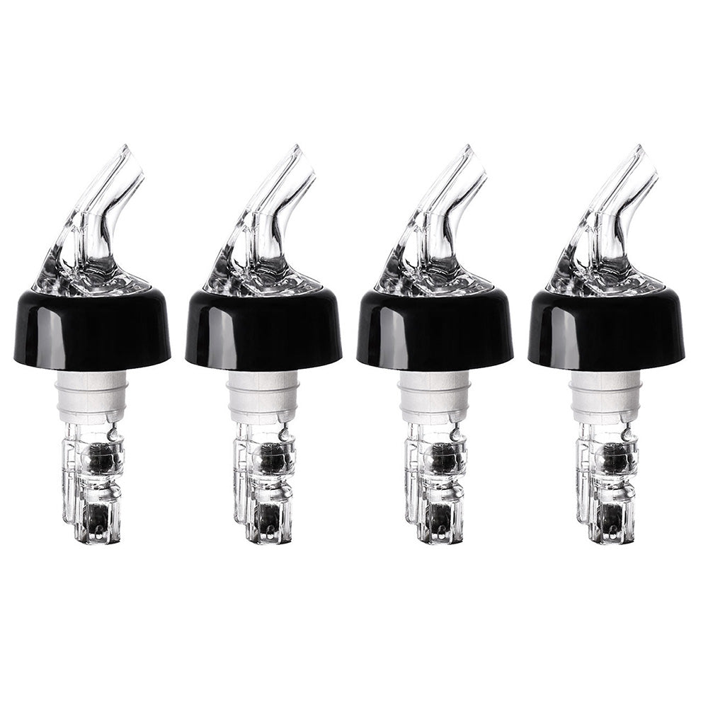 4Pcs 30ml Liquor Dispenser Shot Bottle Pourers Spirit Nip Measure Wine Barware Tool