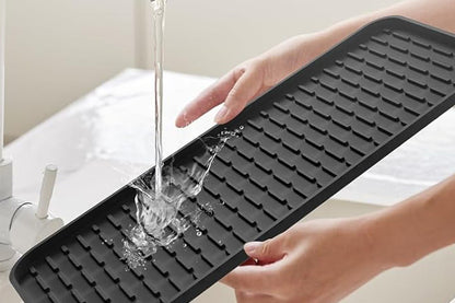 Silicone Coffee Mat with Detachable Dish Drying Mat