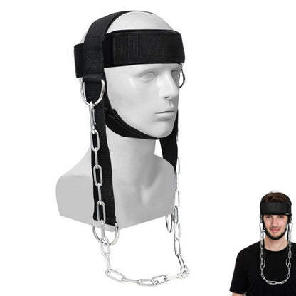 Weight Lifting Head Neck Harness Gym Workout Exercise Training Strap Belt