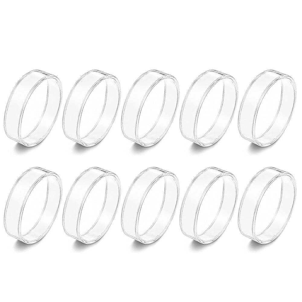10Pcs Smart Ring Cover Ultra-Thin Silicone Protector Case for Oura Ring 5 Size S