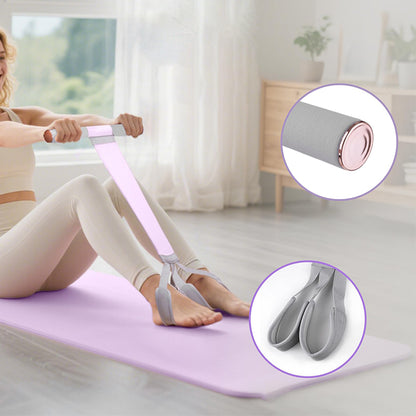 Foot Pedal Resistance Band Anti-Snap Fabric Exercise Band - Purple