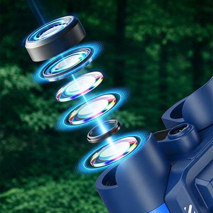 Digital Binoculars with Night Vision and 10X Optical Zoom - Blue