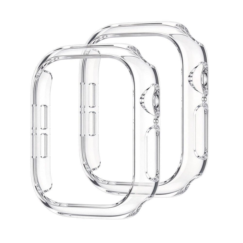 2 Piece Case and Screen Protector Set for Apple Watch Series 12 - Clear