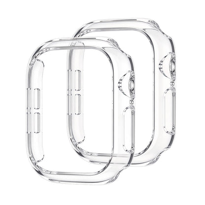2 Piece Case and Screen Protector Set for Apple Watch Series 12 - Clear