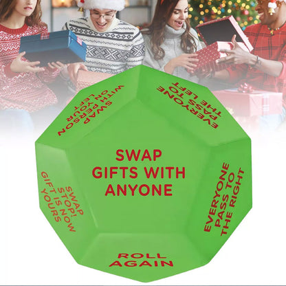 12-Side Santa Swap Gift Exchange Dice Santa Christmas Party Group Party Game