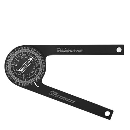 7.28 Inch Aluminum Miter Saw Protractor Angle Finder with Precision Laser Markings
