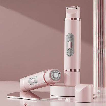 Double-Head Hair Trimmer 2-in-1 Lady Shaver - Pink