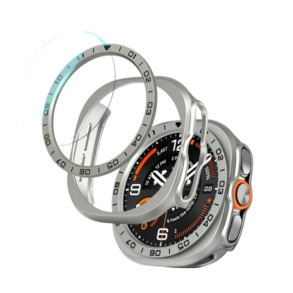 3 in 1 Screen Protector for Samsung Galaxy Watch Ultra 2 47mm - Silver