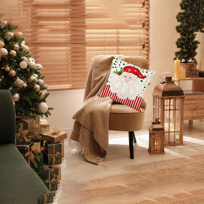 4Pcs Set Christmas Pillow Covers Merry Christmas Santa Claus Snowman Christmas Decor Home Sofa Couch Cushion Case