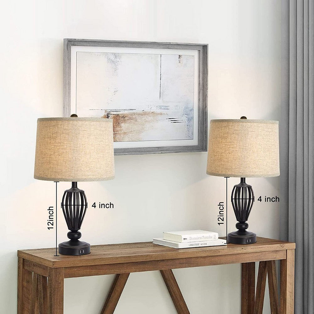 Lampshades Set of 2 Village Linen Small Lamp Shades for Table Lamps