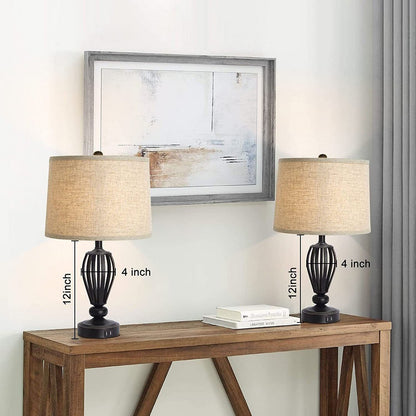 Lampshades Set of 2 Village Linen Small Lamp Shades for Table Lamps