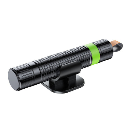 Car Safety Hammer with Window Breaker & Seat Belt Cutter Black