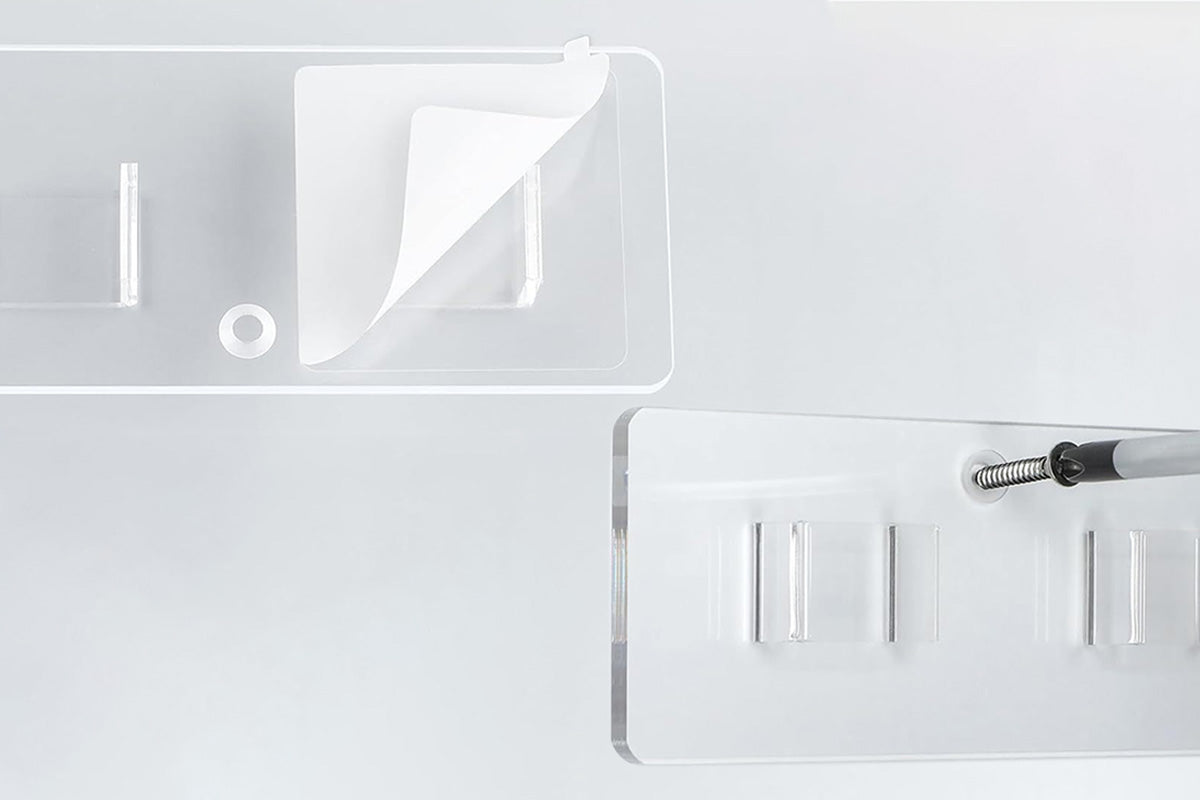 2Pcs Sunglasses Rack Wall Clear Acrylic Wall Mount Glasses Holder Glasses Storage