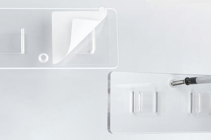 2Pcs Sunglasses Rack Wall Clear Acrylic Wall Mount Glasses Holder Glasses Storage