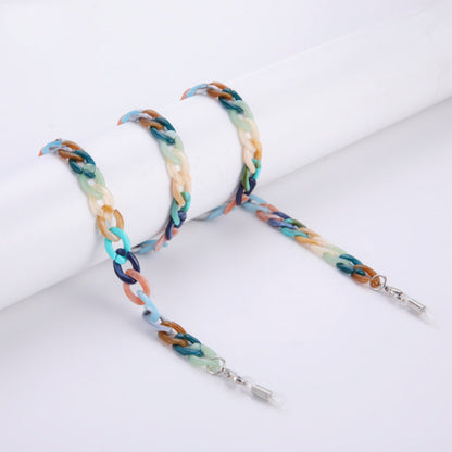 Acrylic Eyeglass Chain Sunglasses Strap Reading Glasses Neck Cord Silver