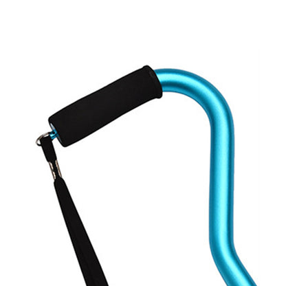 Foldable Lightweight Adjustable Aluminum Alloy Walking Stick-Blue