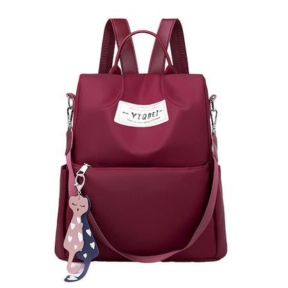 Large Capacity Anti-theft Backpack Multifunctional Travel Bag Red
