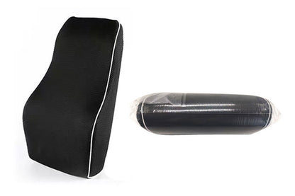 Ergonomic Lumbar Back Support Cushion Memory Foam Backrest with Adjustable Strap