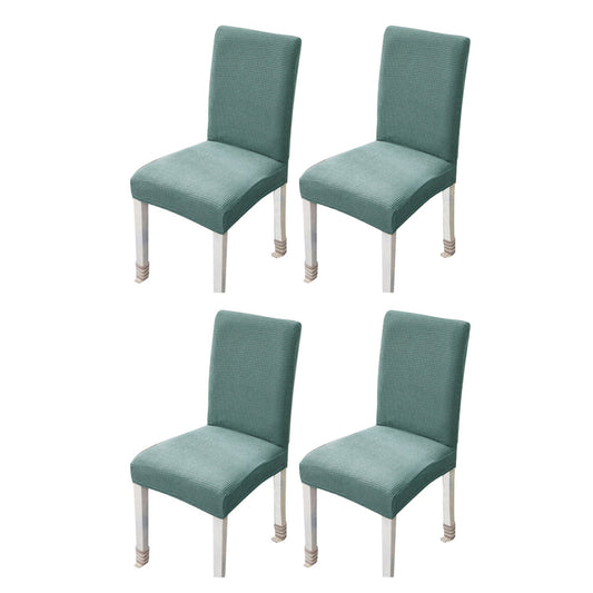 4Pcs Stretch Chair Slipcover Chair Covers Furniture Protector -Green