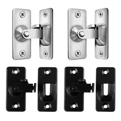 4 Pcs 90-Degree Stainless Steel Corner Door Lock