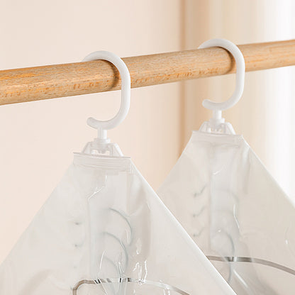 4Piece Hanging Vacuum Clothes Storage Bags with Pump