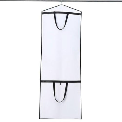 Portable Wedding Dress Garment Bag for Bridal Gowns and Cheongsam-White