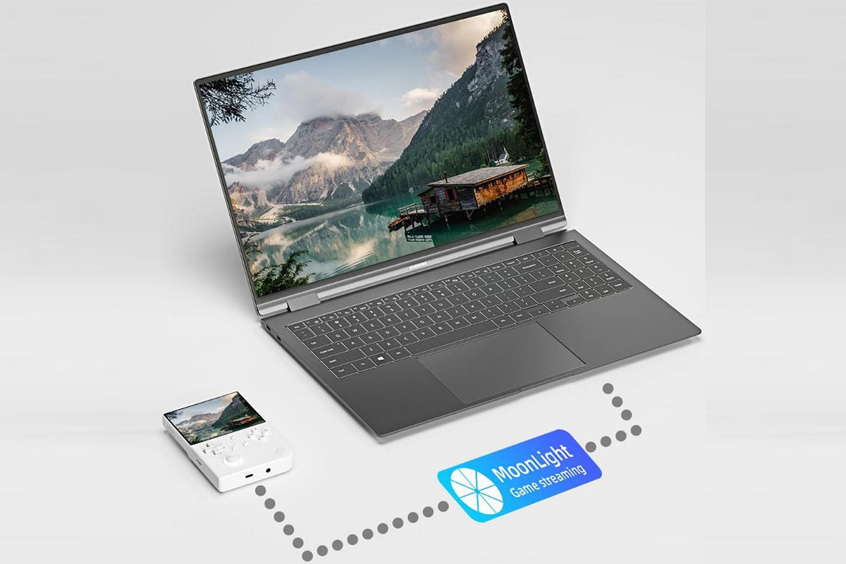 Handheld Retro Game Console 4 Inch Screen Built-in 64G TF Card Supports WiFi Bluetooth -White