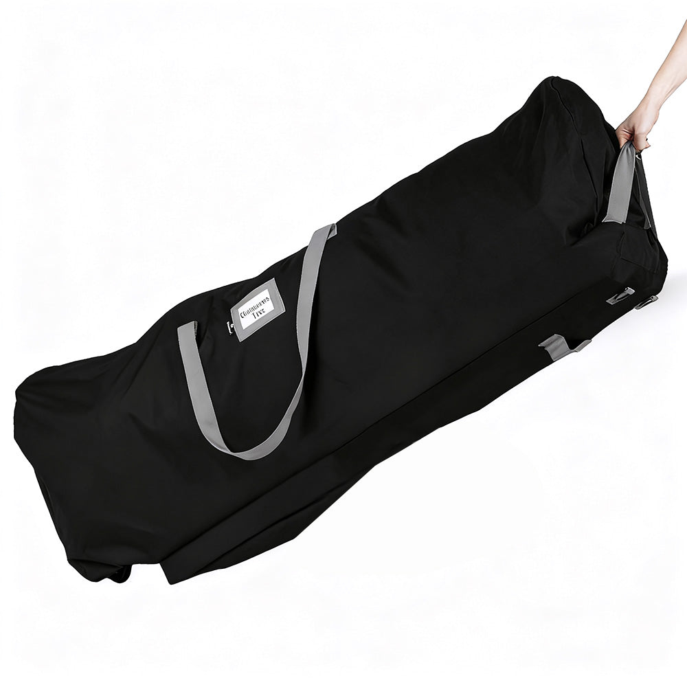 Rolling Christmas Tree Storage Bag Handy with Handle for Easy Carry Black