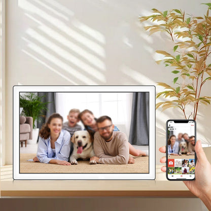 10in Digital Picture Frame with 32GB Memory IPS Touch Screen Digital Photo Frame