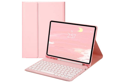 Bluetooth Touchpad for Samsung Galaxy Tab A9 / A9 Plus Detachable Keyboard -Pink