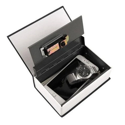 Fake Book Safe with Combination Lock Book Safe Lock Box for Cash Jewellery-Black