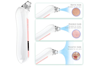Blackhead Remover Tools with 6 Replacement Suction Heads Men and Women Pore Vacuum