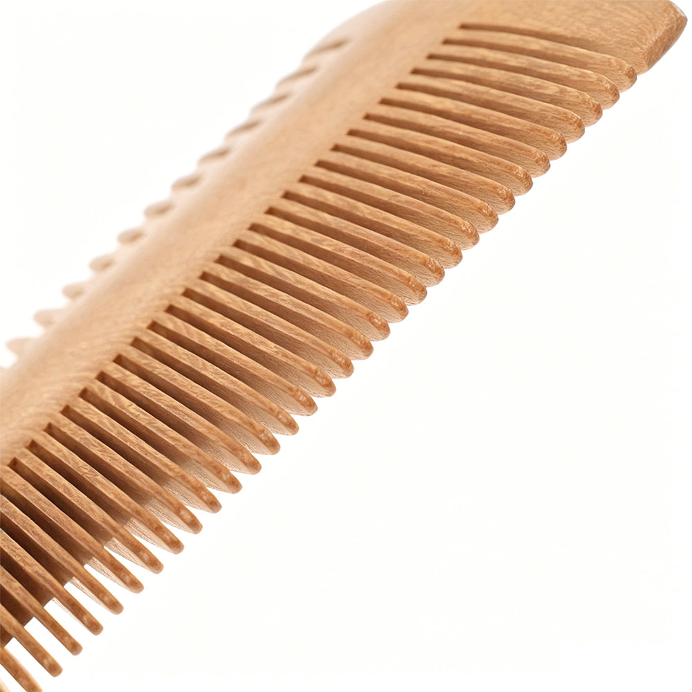 2PCS Double Sided Wooden Beard Comb-14 Teeth