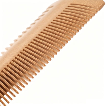 2PCS Double Sided Wooden Beard Comb-14 Teeth