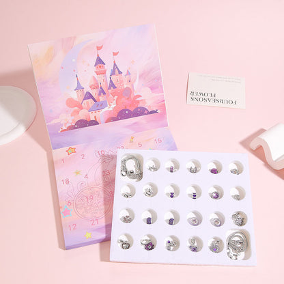 24 DAYS Christmas Countdown Calendar Xmas Advent Charm Bracelet Making Kit