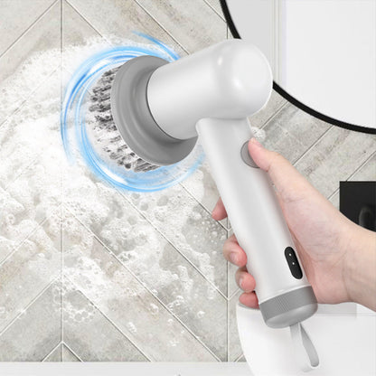 2-Speed Electric Spin Scrubber Cordless Power Cleaning Brush with 3 Brush Heads
