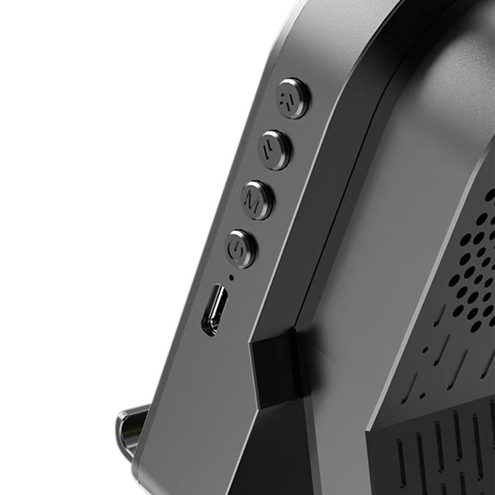 3-in-1 Wireless Induction Speaker with Phone Stand-Black