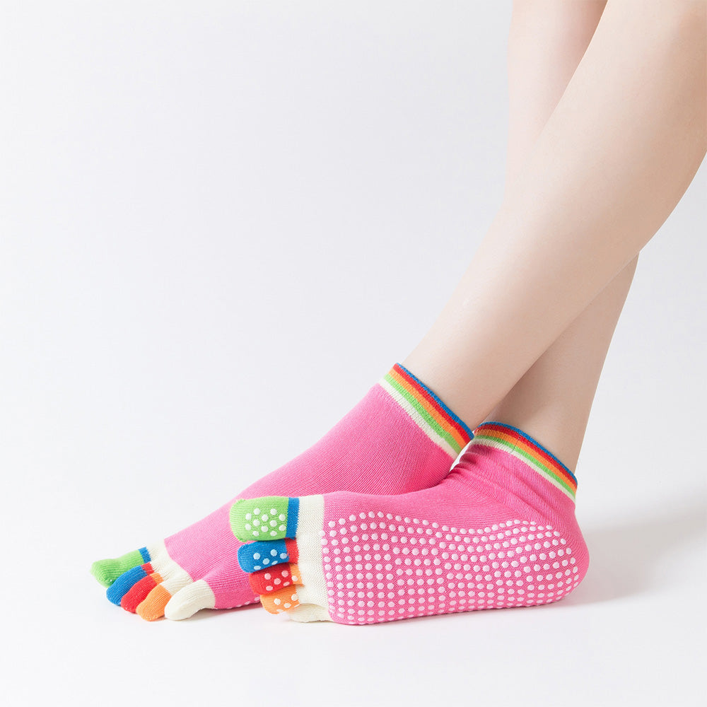 Yoga Socks for Women Non Slip Grippy Pilates Socks for Barre Ballet Workout